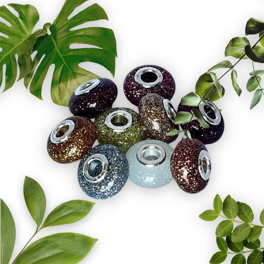 Glitter bead colour options - ashes to be added