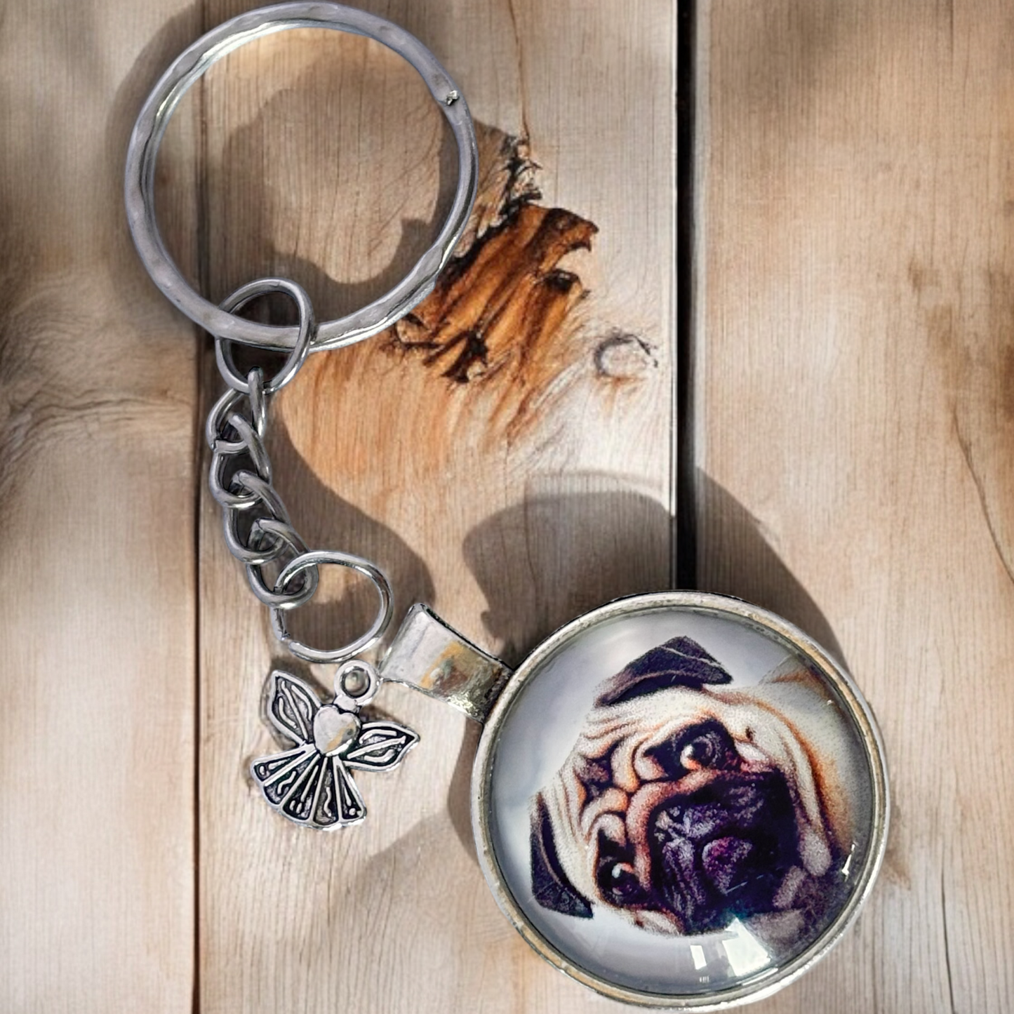 "Remember me" - Keyring  with your loved one's ashes and photo
