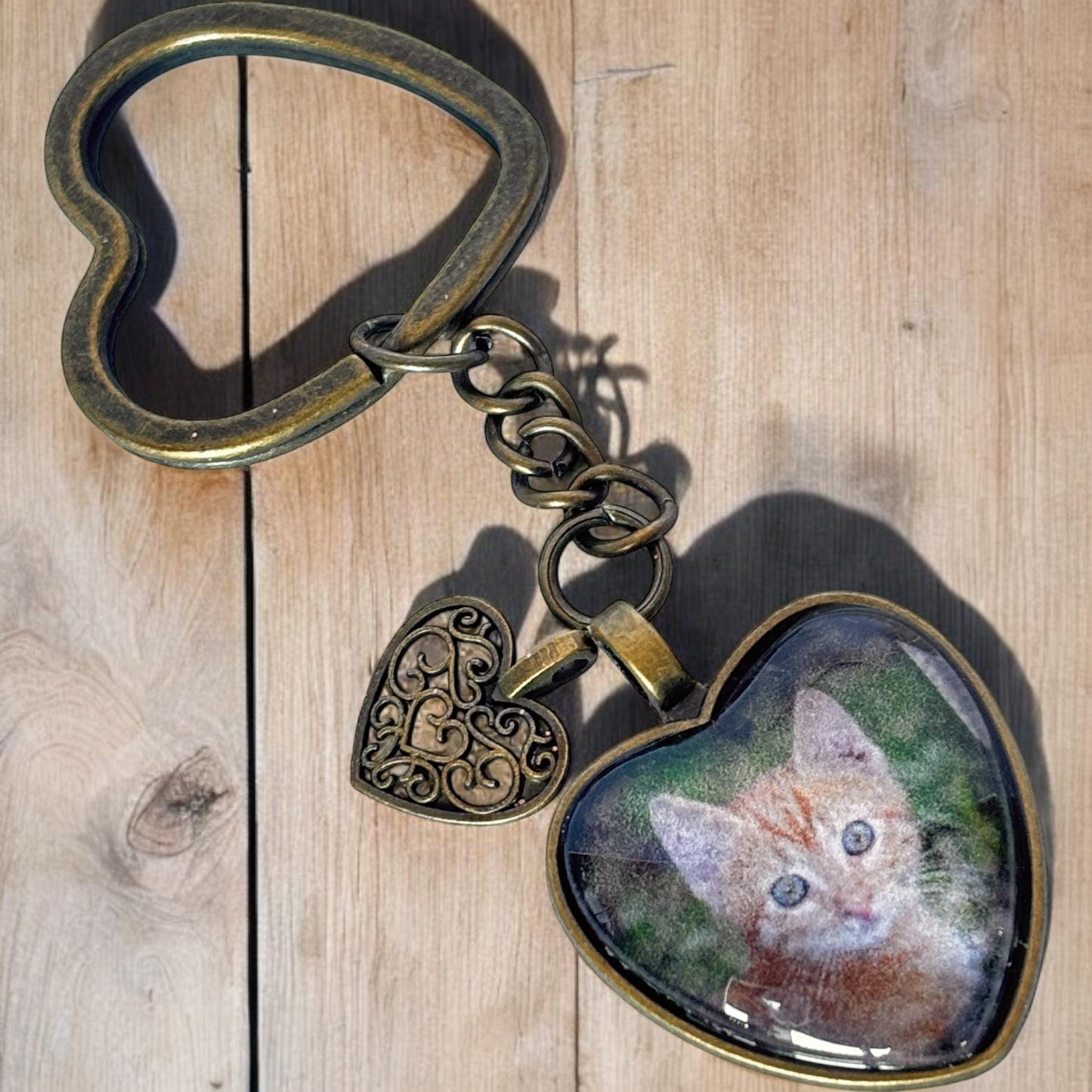 "Remember me" - Keyring  with your loved one's ashes and photo